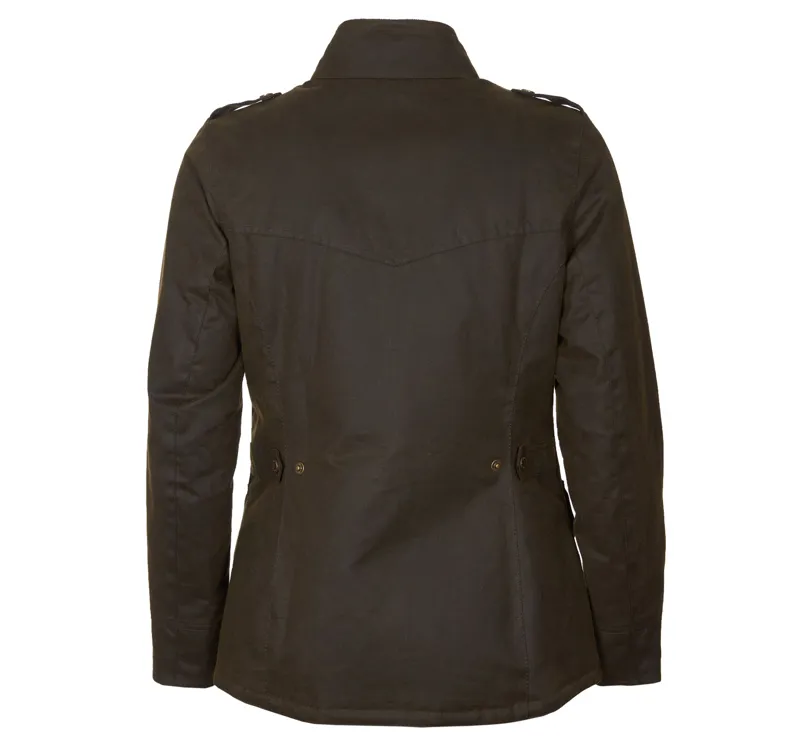 Barbour Winter Defence Wax Jacket Olive/Classic-3